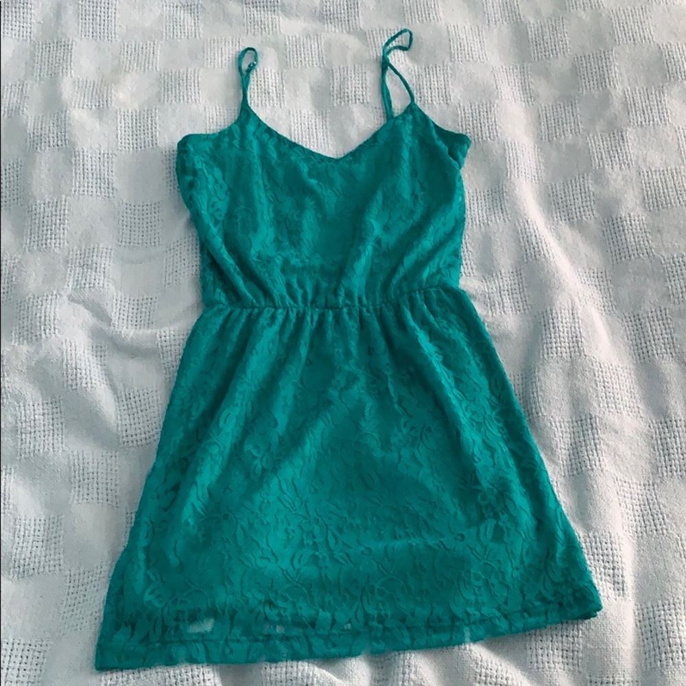 Velvet Torch Small Teal Short Dress